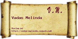 Vadas Melinda névjegykártya